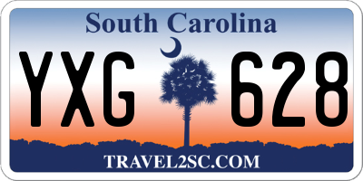 SC license plate YXG628