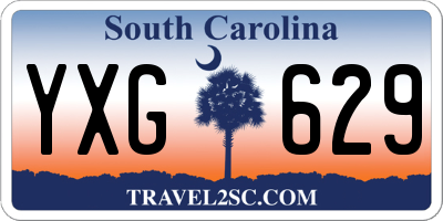 SC license plate YXG629