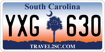 SC license plate YXG630