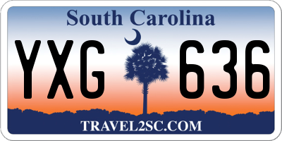 SC license plate YXG636