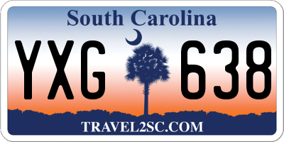 SC license plate YXG638