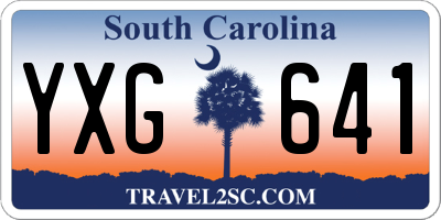 SC license plate YXG641