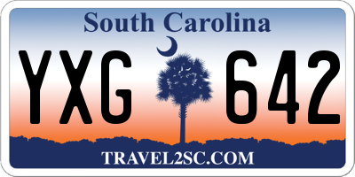 SC license plate YXG642