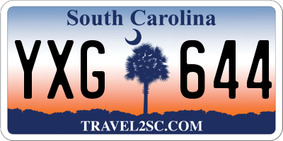 SC license plate YXG644