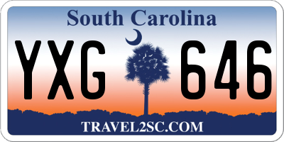 SC license plate YXG646