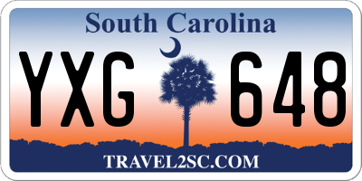 SC license plate YXG648