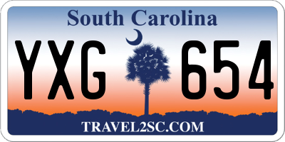 SC license plate YXG654