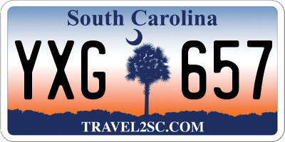 SC license plate YXG657