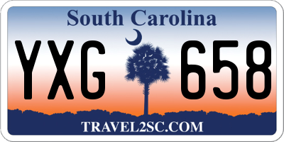 SC license plate YXG658