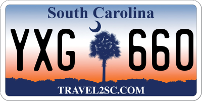 SC license plate YXG660