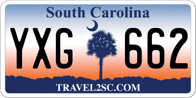 SC license plate YXG662