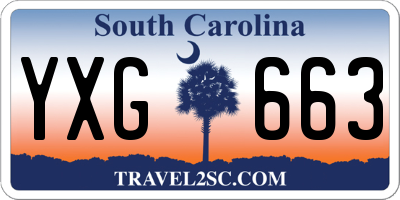 SC license plate YXG663