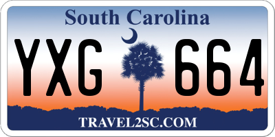 SC license plate YXG664