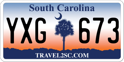 SC license plate YXG673