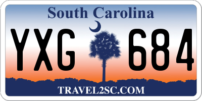 SC license plate YXG684