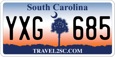 SC license plate YXG685
