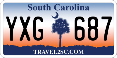SC license plate YXG687