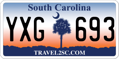 SC license plate YXG693