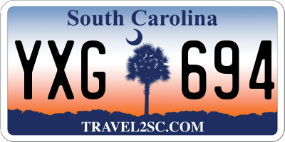 SC license plate YXG694