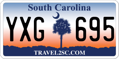 SC license plate YXG695