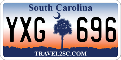 SC license plate YXG696