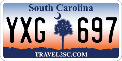 SC license plate YXG697