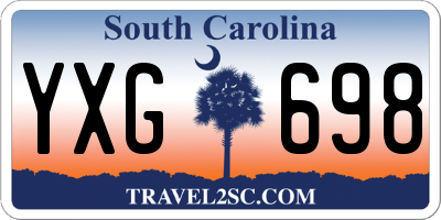 SC license plate YXG698
