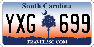 SC license plate YXG699