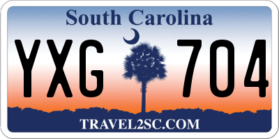 SC license plate YXG704