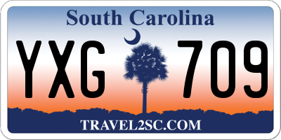 SC license plate YXG709