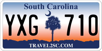 SC license plate YXG710