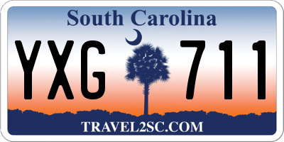 SC license plate YXG711