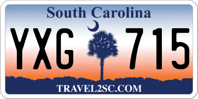 SC license plate YXG715
