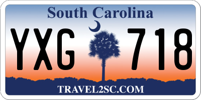 SC license plate YXG718