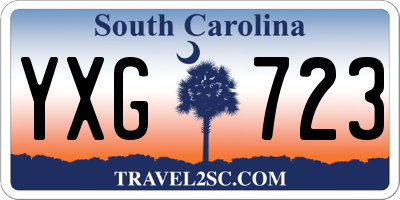 SC license plate YXG723