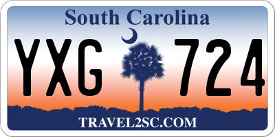 SC license plate YXG724