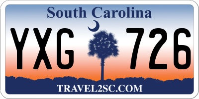 SC license plate YXG726