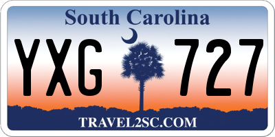 SC license plate YXG727