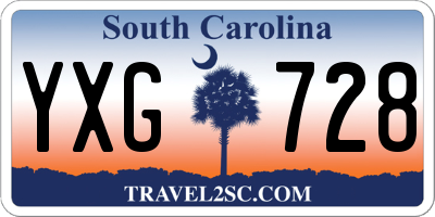 SC license plate YXG728
