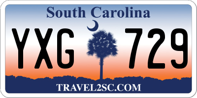 SC license plate YXG729