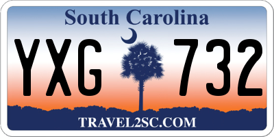 SC license plate YXG732