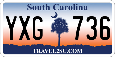 SC license plate YXG736