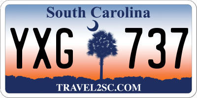 SC license plate YXG737
