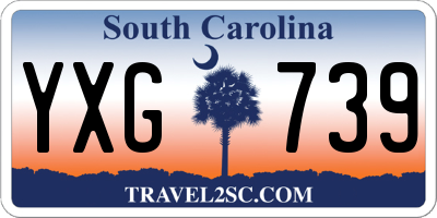 SC license plate YXG739