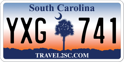 SC license plate YXG741
