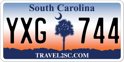 SC license plate YXG744