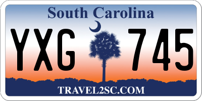 SC license plate YXG745