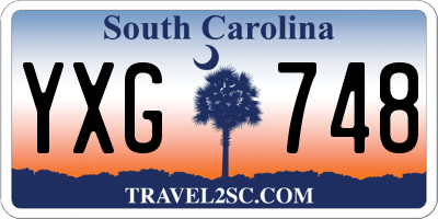 SC license plate YXG748