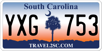 SC license plate YXG753
