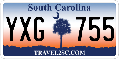 SC license plate YXG755